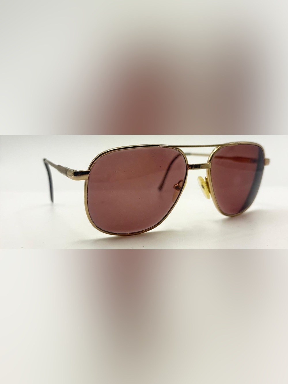 Vintage Gold Oval Metal Sunglasses Frames Only